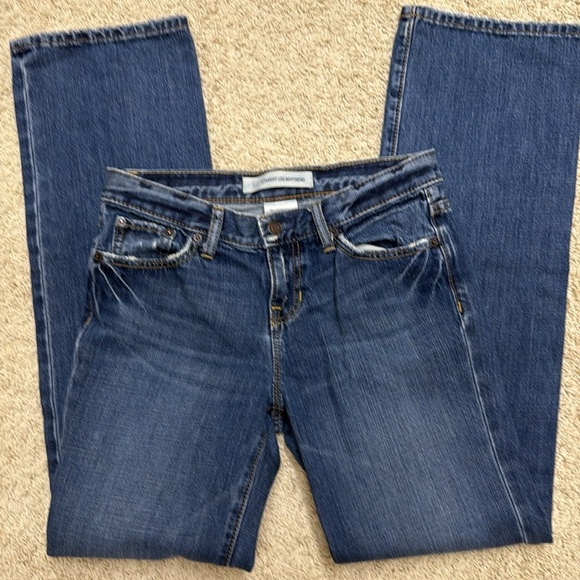 Vintage GAP Boyfriend Straight Leg Jeans 2006 Dark Wash Denim All Cotton - Picture 1 of 11